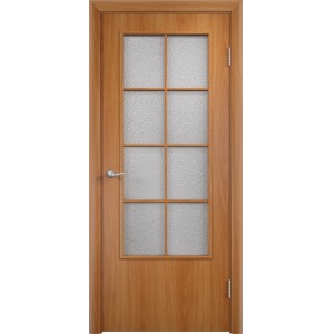 Дверь строительная ламинированная Остекленная 57