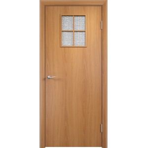 Дверь усиленная ПВХ ДУ 34 армированное стекло