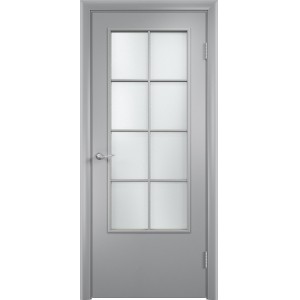 Дверь усиленная Ламинированная ДУ 57 стекло сатинато
