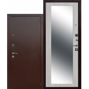 Дверь металлическая входная Царское Зеркало МАКСИ Беленый дуб/Венге